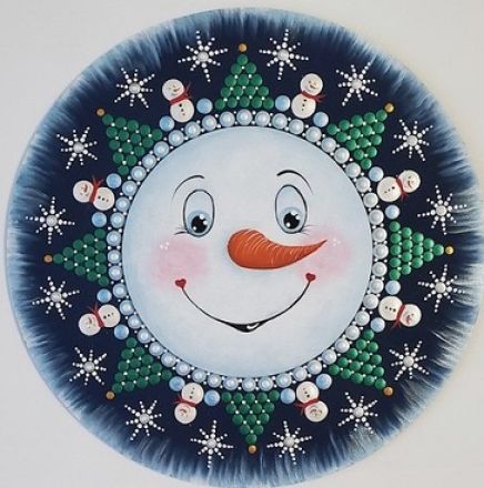 Snowman Christmas Mandala